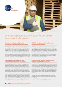Qualitätsklassifizierung von Gebrauchtpaletten Qualitätsklassifizierung von Gebrauchtpaletten